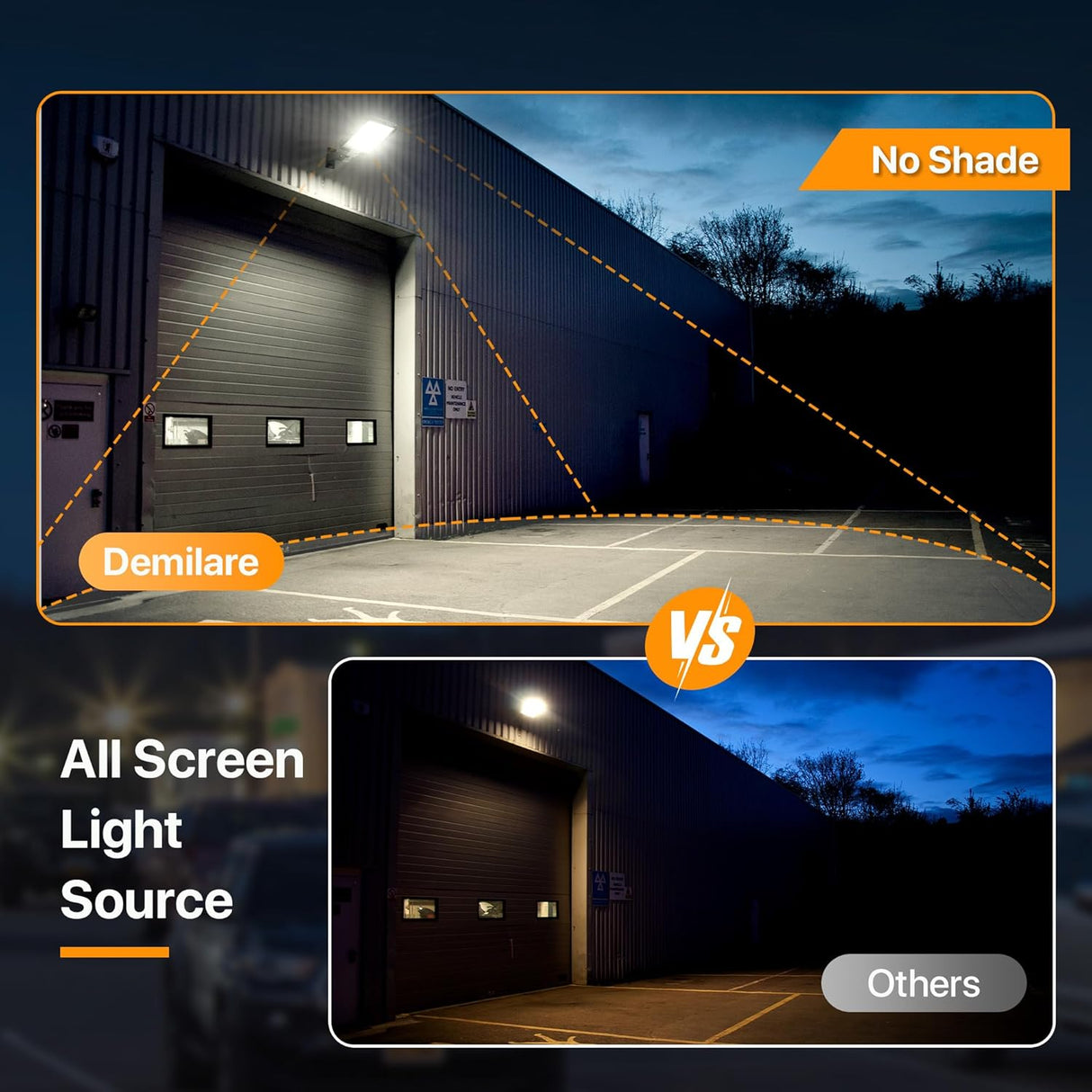 Wide-Beam Parking Lot LED