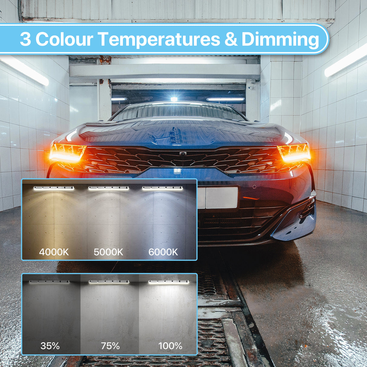 Hyperlite LED Vapor Light - 3 color temperatures and dimming options