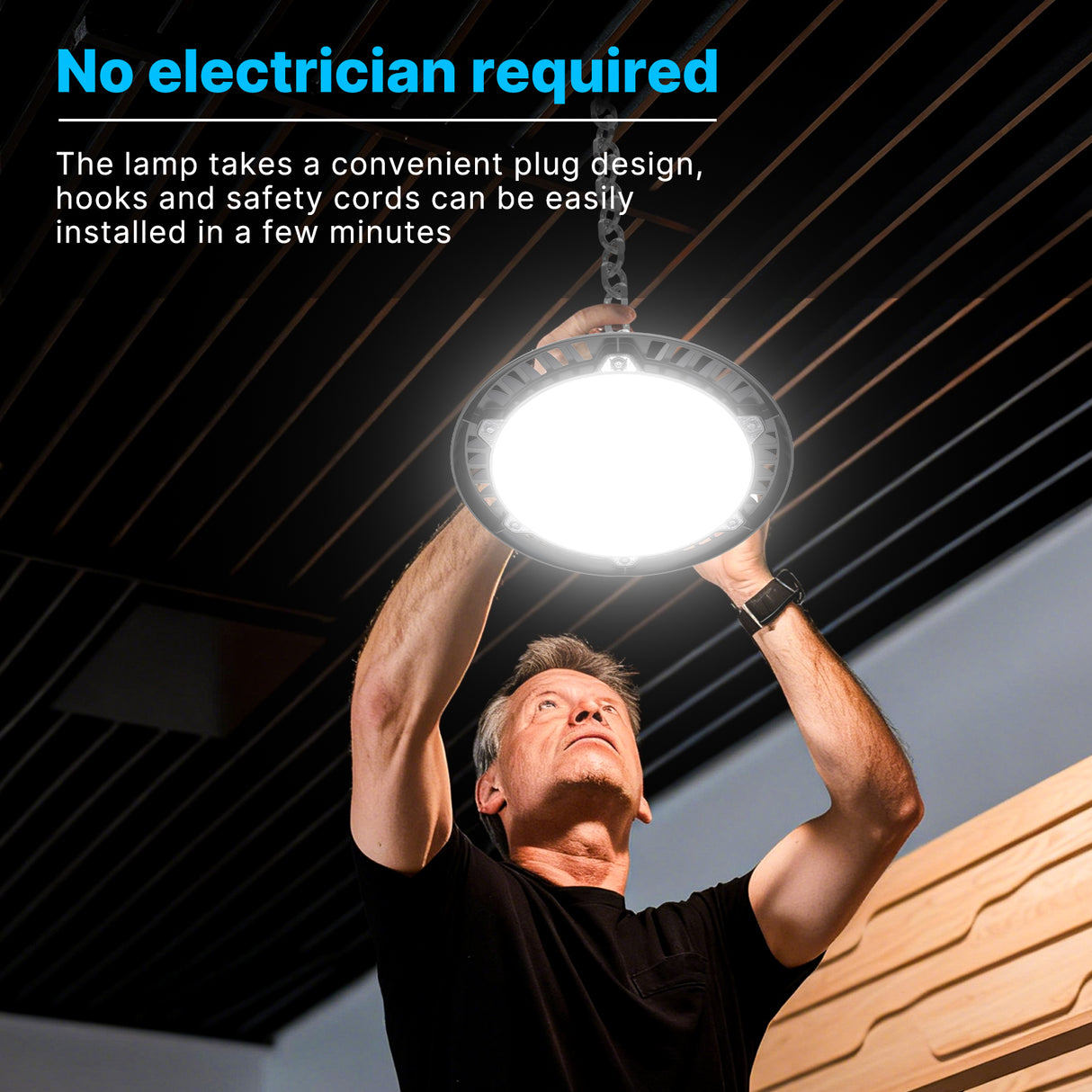 Hyperlite LED High Bay Light - BP Series, 26000lumens, 5000K, 120V ONLY