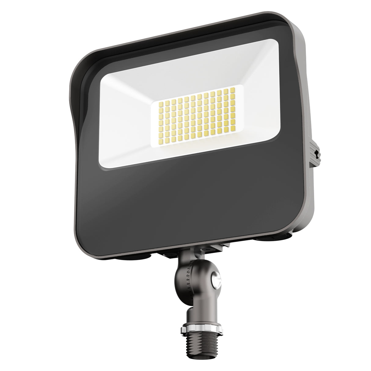 Black HPFD01 Series LED flood light with adjustable bracket