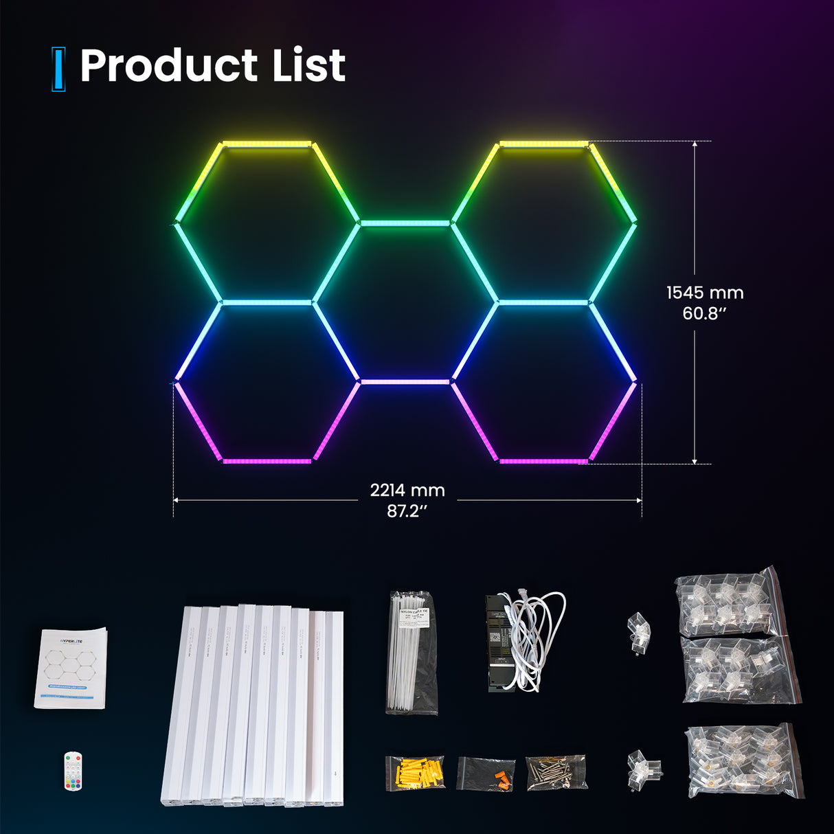 RGB Hexagon LED Lights