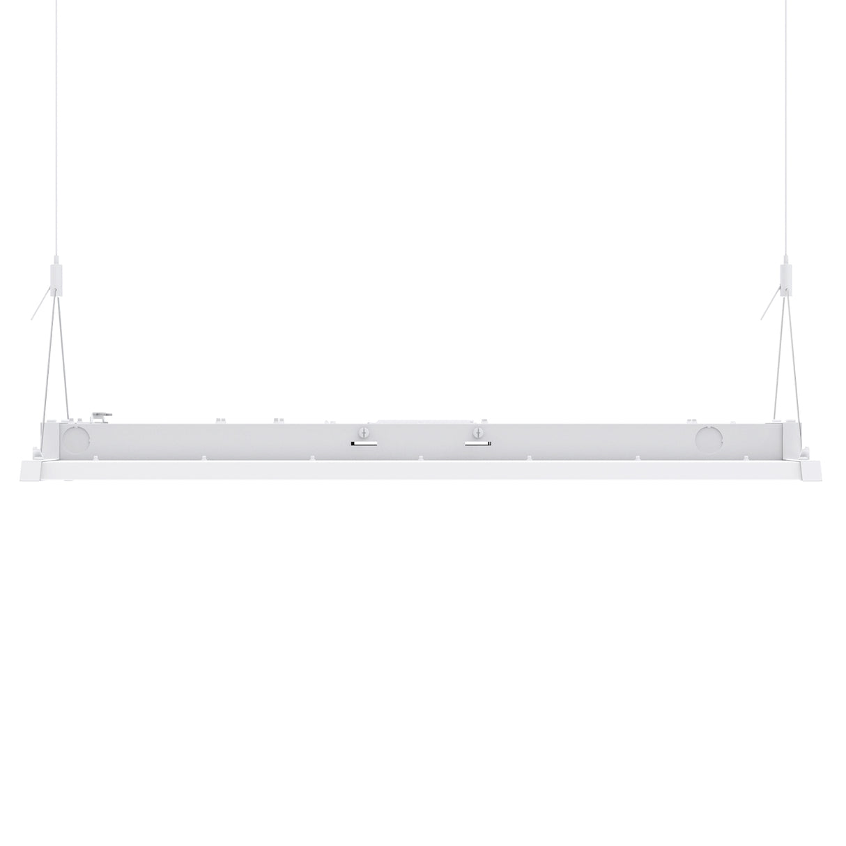 White Linear High Bay LED Light Fixture, pendant mount
