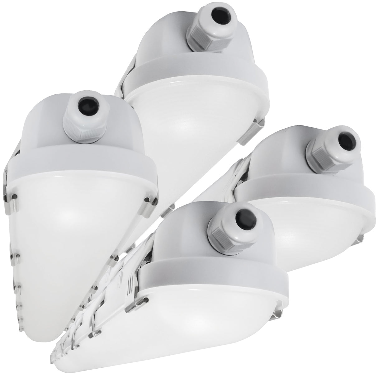 Hyperlite 4ft LED Vapor Light Fixtures - Angle View