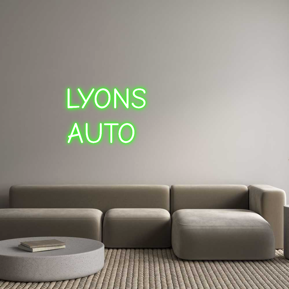 LYONS AUTO neon sign