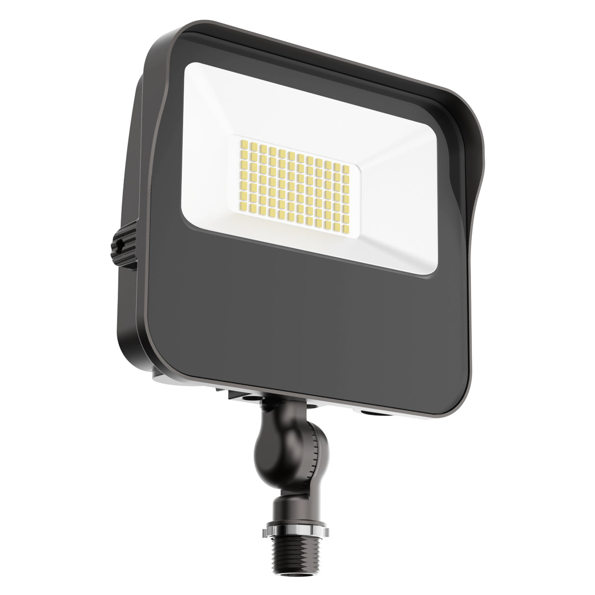 Black HPFD01 Series LED flood light with adjustable bracket