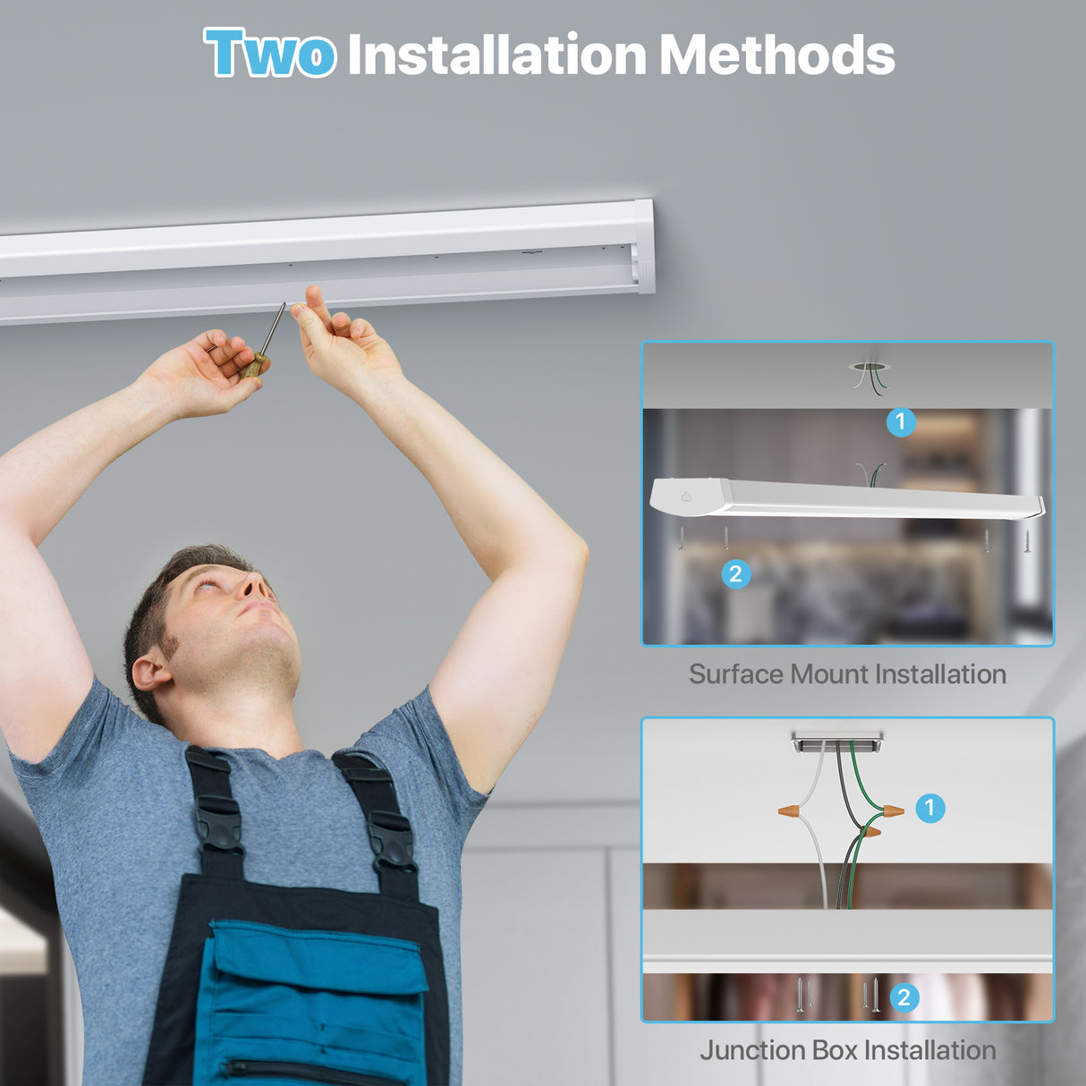 Modern LED Wraparound Light - Installation Methods
