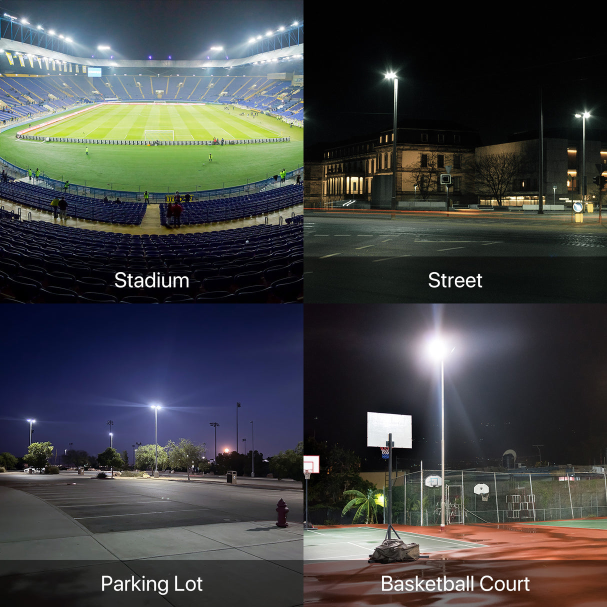 Hyperlite LED Stadium Lights in Different Environments