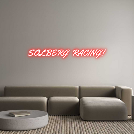 SOLBERG RACING! Red Neon Light