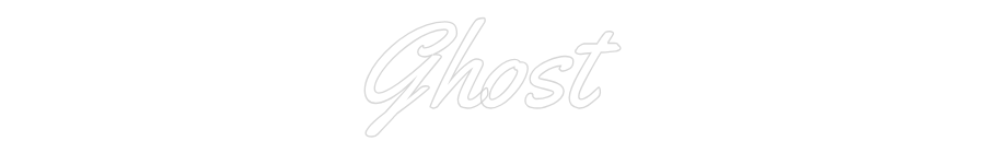 Custom Neon Ghost sign in Super Green