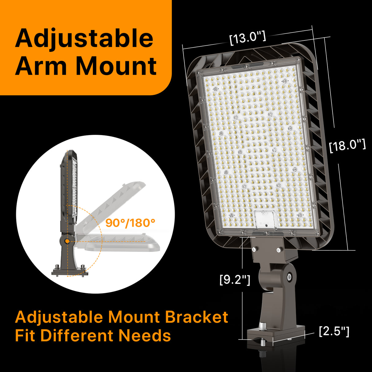 Modern LED Parking Lot Light