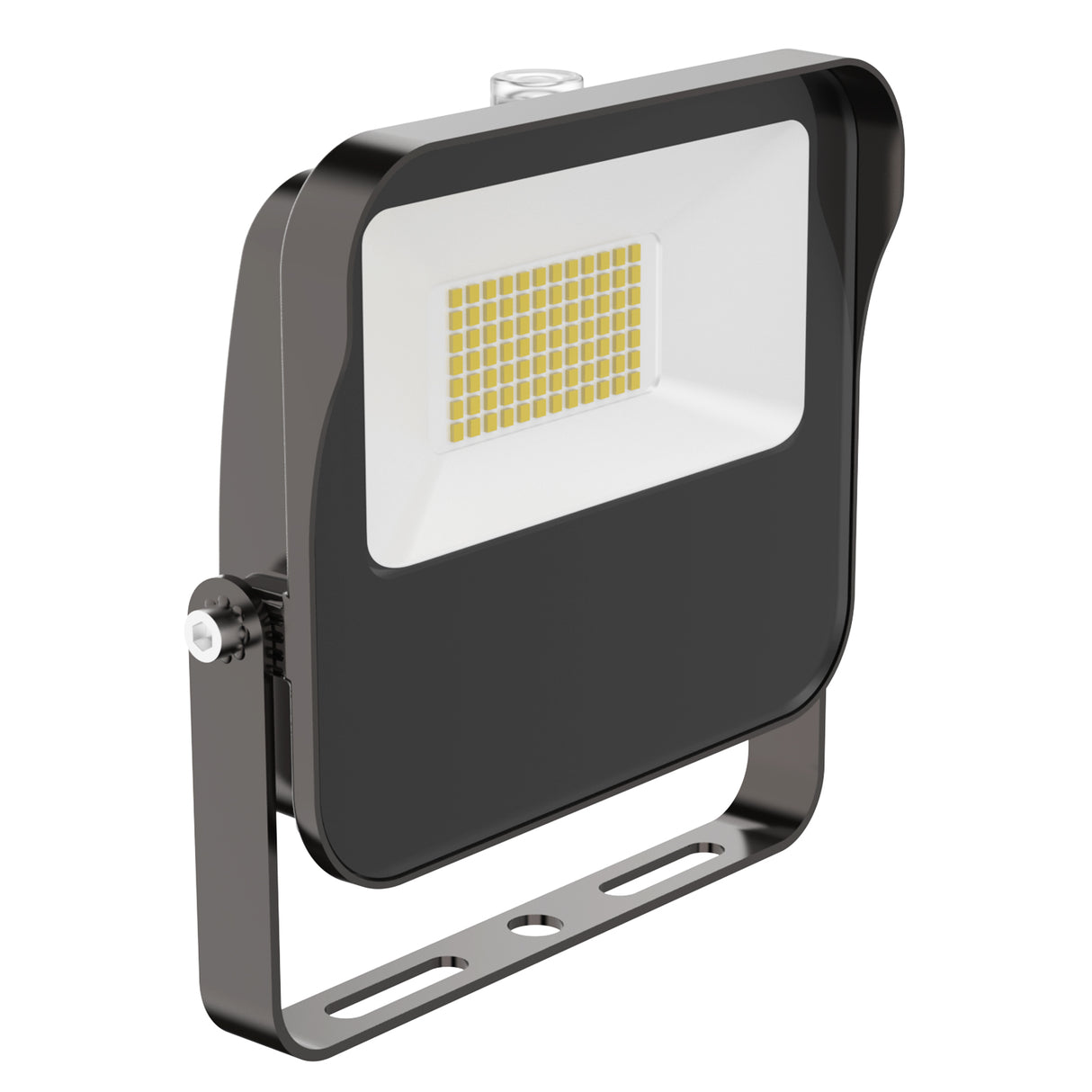 Black HPFD01 Series LED flood light, adjustable wattage & CCT