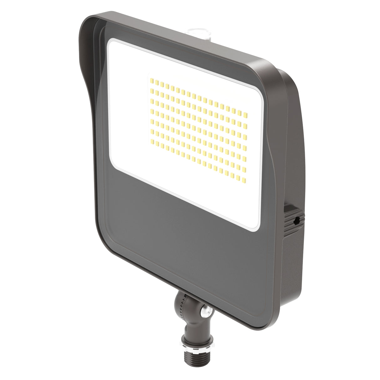 HPFD01 Series LED Flood Light, dark gray, angled view