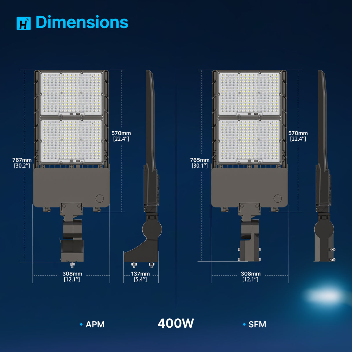 LED Parking Lot Lights