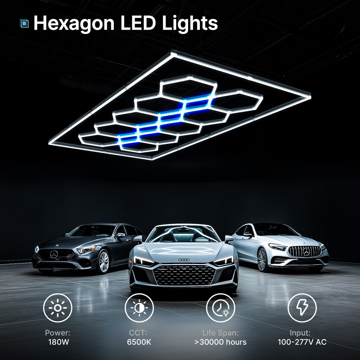 Hexagon LED lights