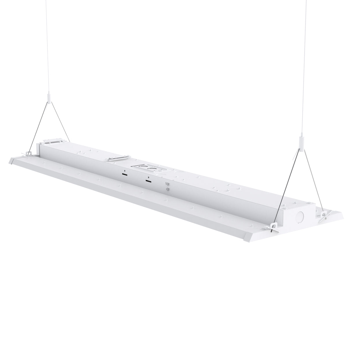 White Linear High Bay LED Light Fixture suspended