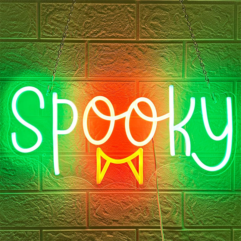 Spooky LED neon sign