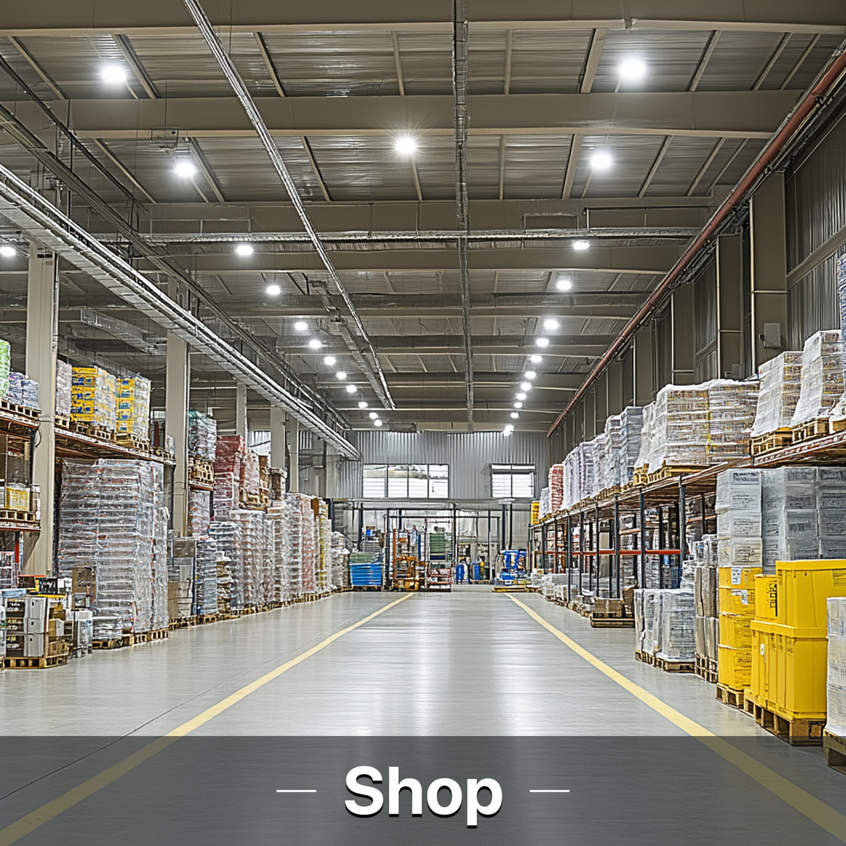 Shop illuminated with HYPERLITE LED High Bay Lights