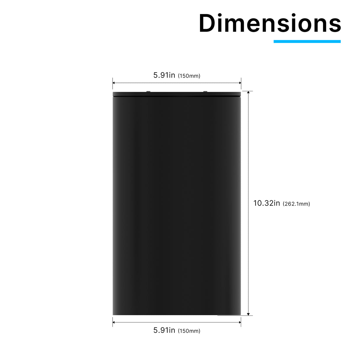 ACD01-40W LED Cylinder Light Surface Mount Dimensions and Fixture Size Details