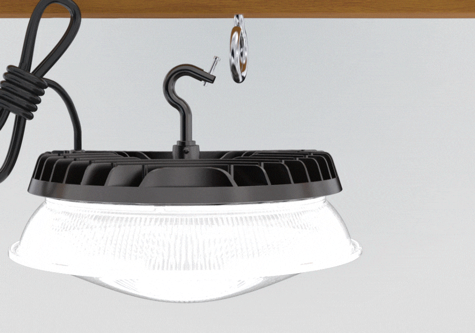 effortless installation of high bay led lights with diffuser