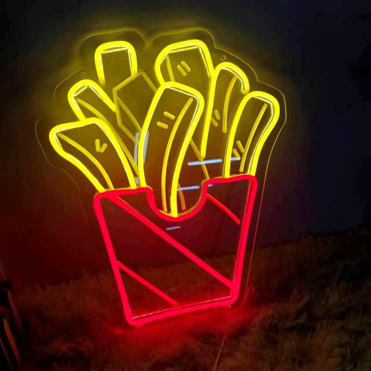 French Fries Neon LED Sign