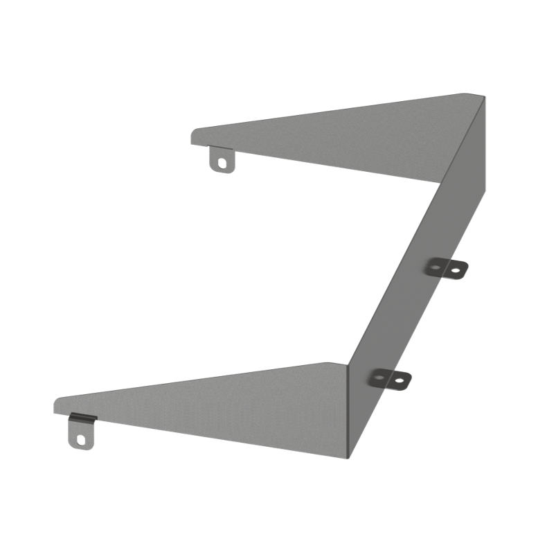 Glare shield for outdoor lighting, reducing light pollution.