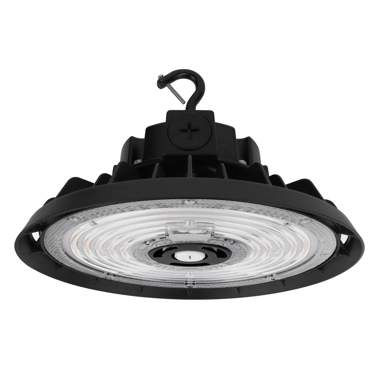 HBG-B-150W-200W black LED UFO high bay light for warehouses, workshops, and industrial lighting