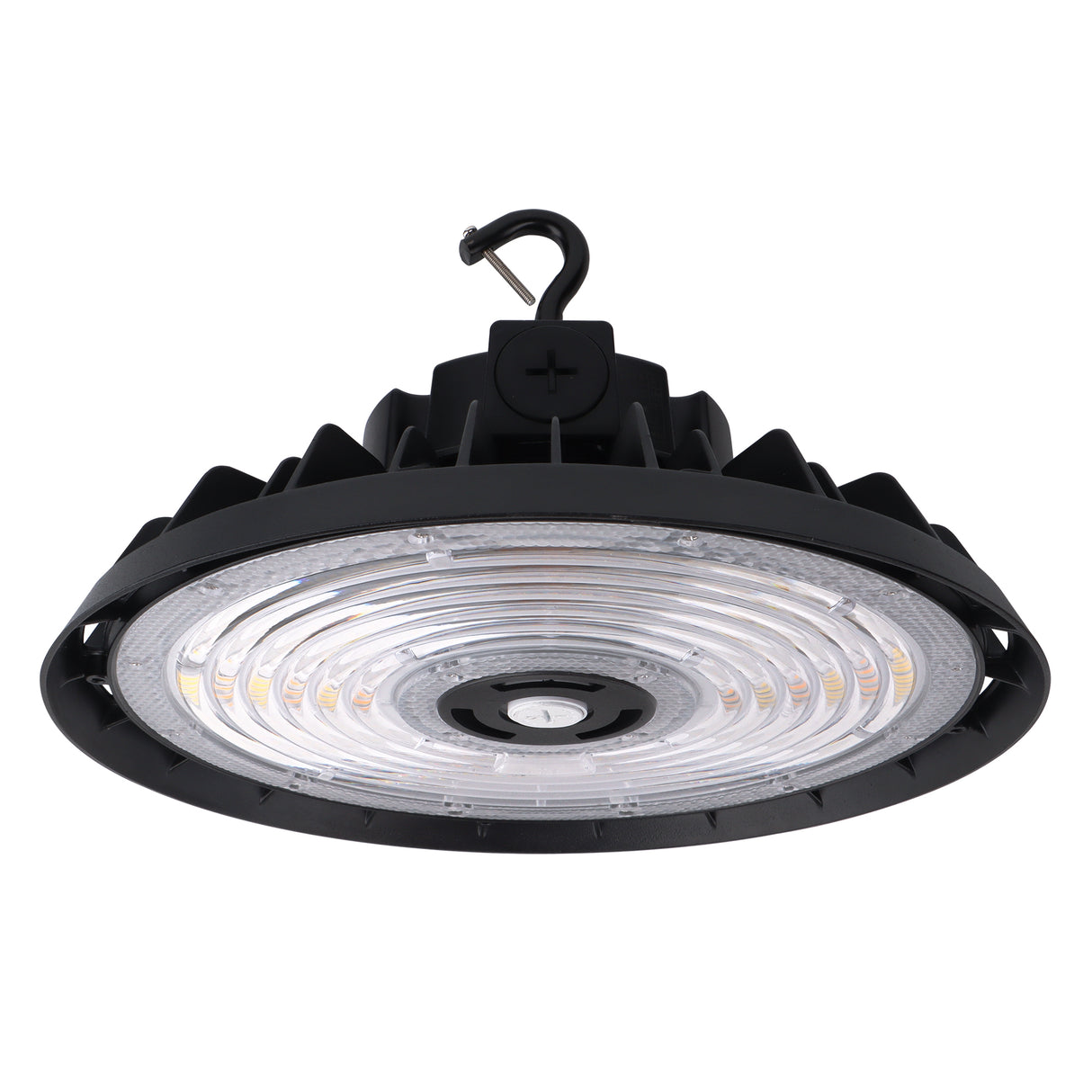 HBG-B-240W black LED UFO high bay light for warehouses, workshops, and industrial lighting