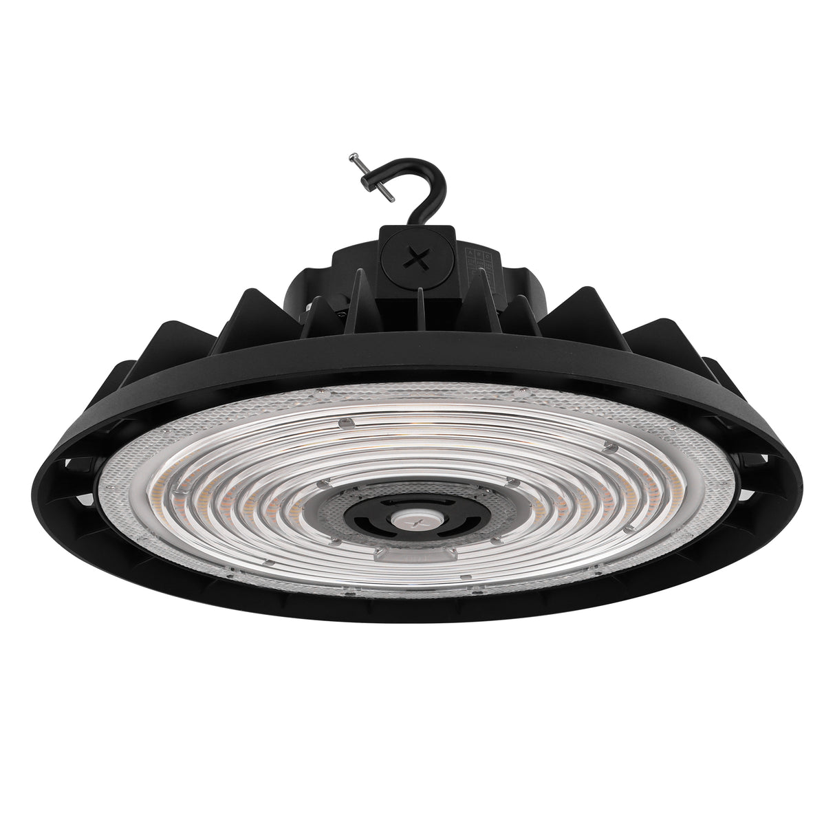 HBG-B-320W black LED UFO high bay light for warehouses, workshops, and industrial lighting