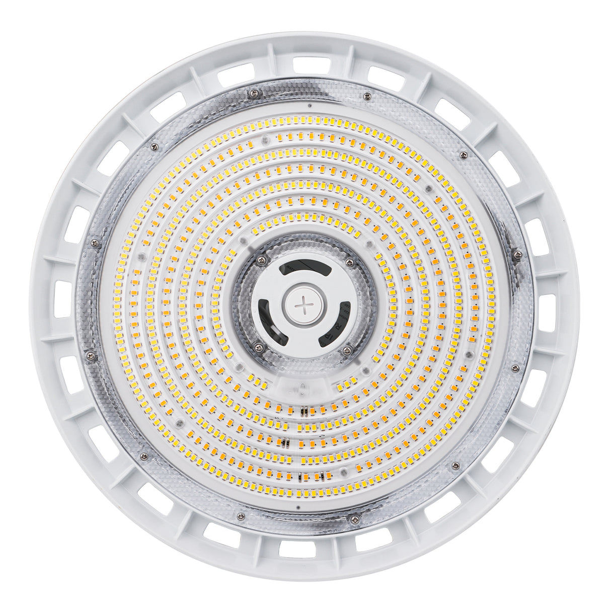 HBG-W-320W white LED UFO high bay light bottom view