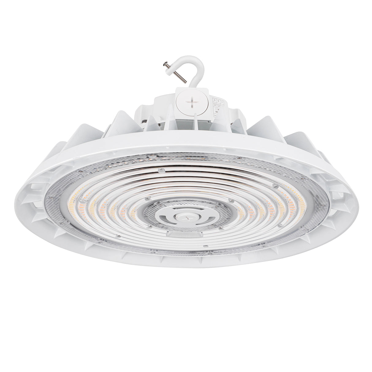 HBG-W-320W white LED UFO high bay light for warehouses, workshops, and industrial lighting