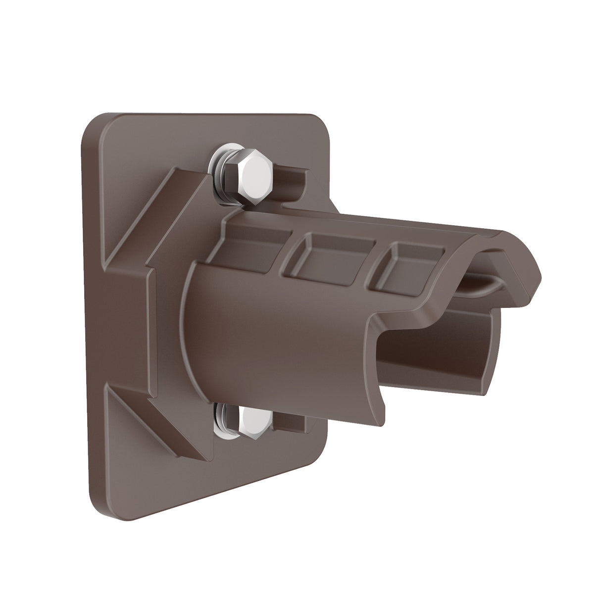 Brown pole tenon adapter for parking lot LED lights