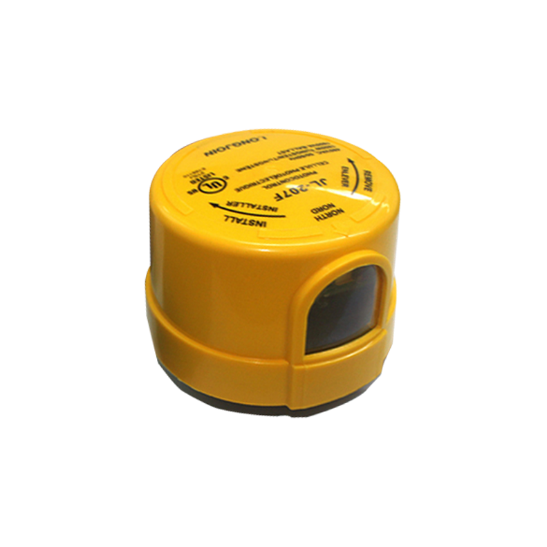 Yellow twist-lock photocell sensor JL-207F for parking lot light
