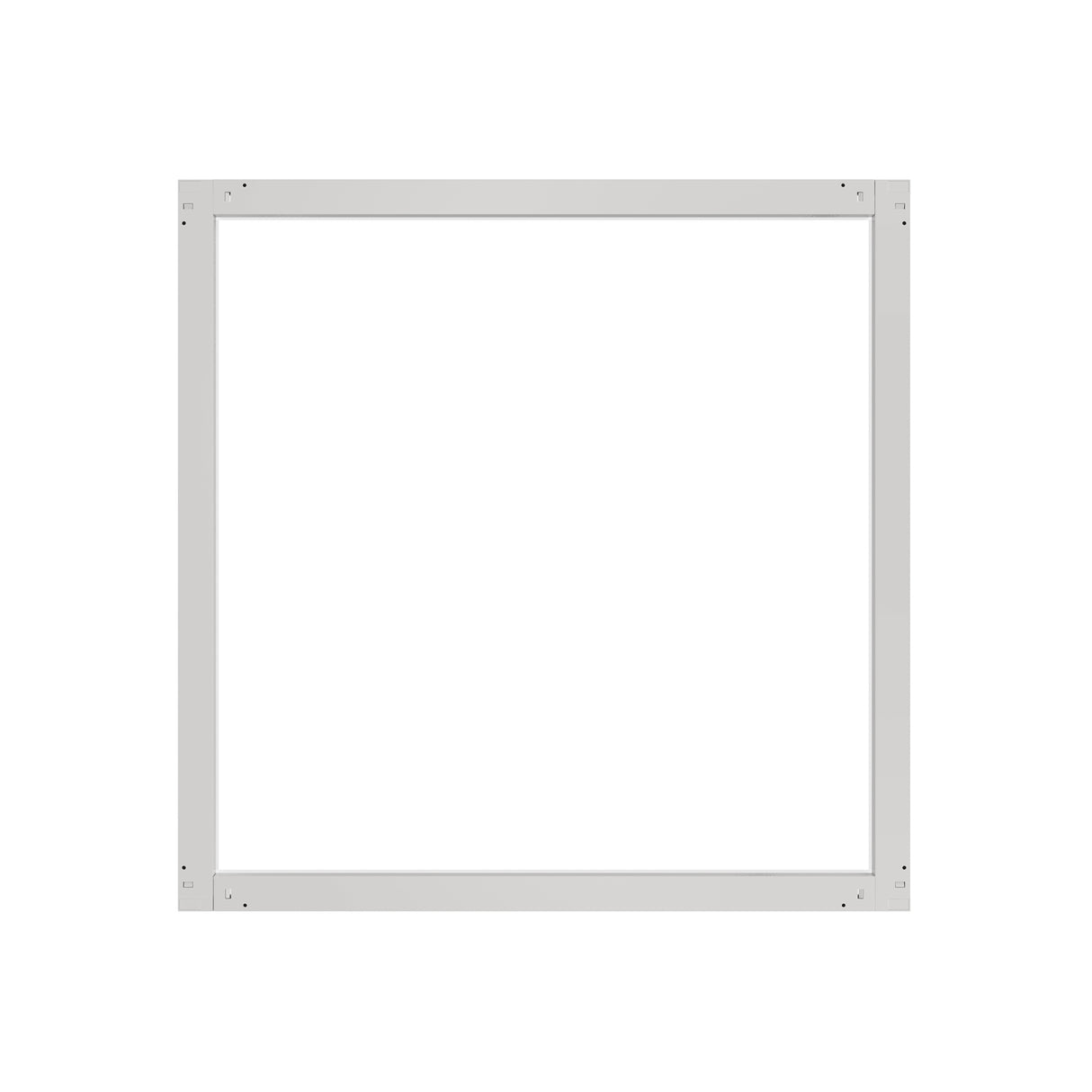 SFL02 2x2ft surround frame LED light front view with square minimalist frame design