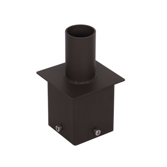 Black Square Tenon Adapter for XALH Series Parking Lot Light