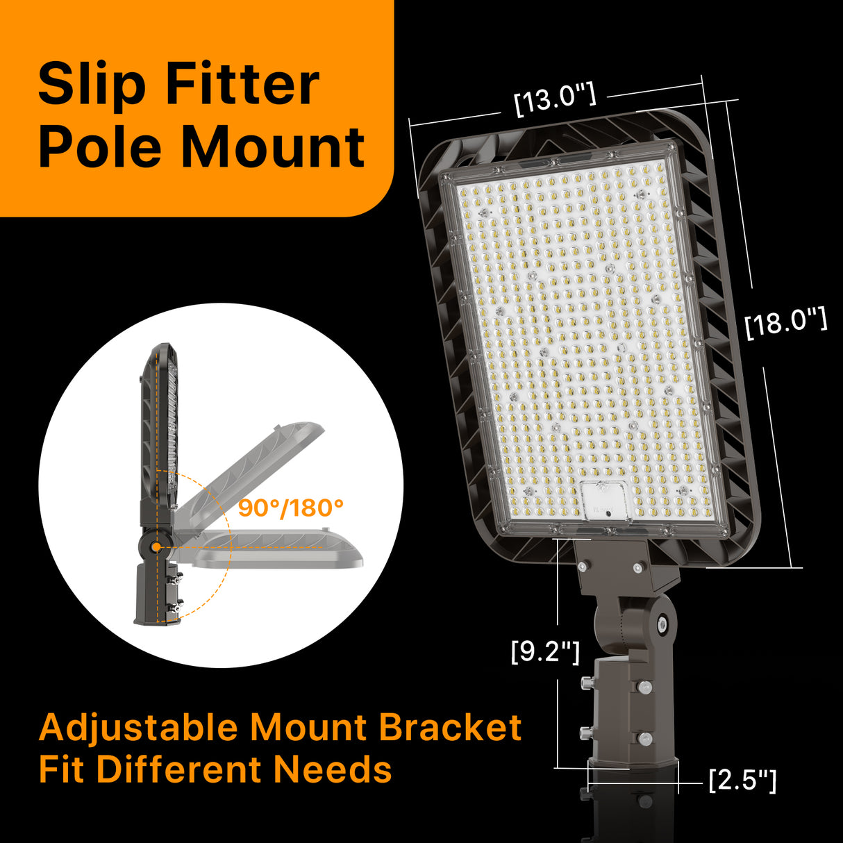 Modern LED Parking Lot Light