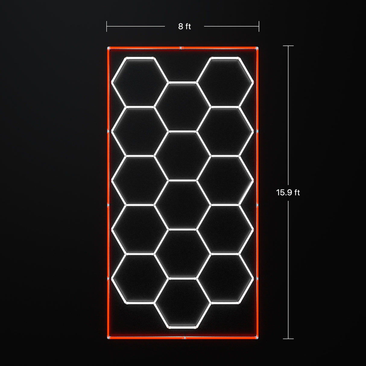 Hexagon garage lights