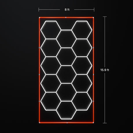 Hexagon garage lights