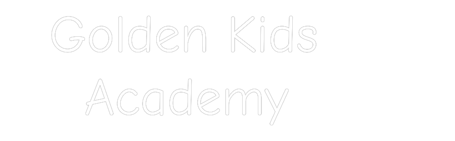 Golden Kids Academy neon sign product