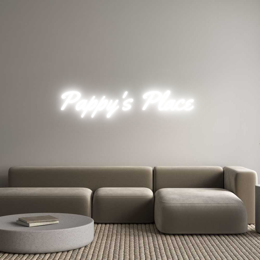 Custom neon light Pappy's Place
