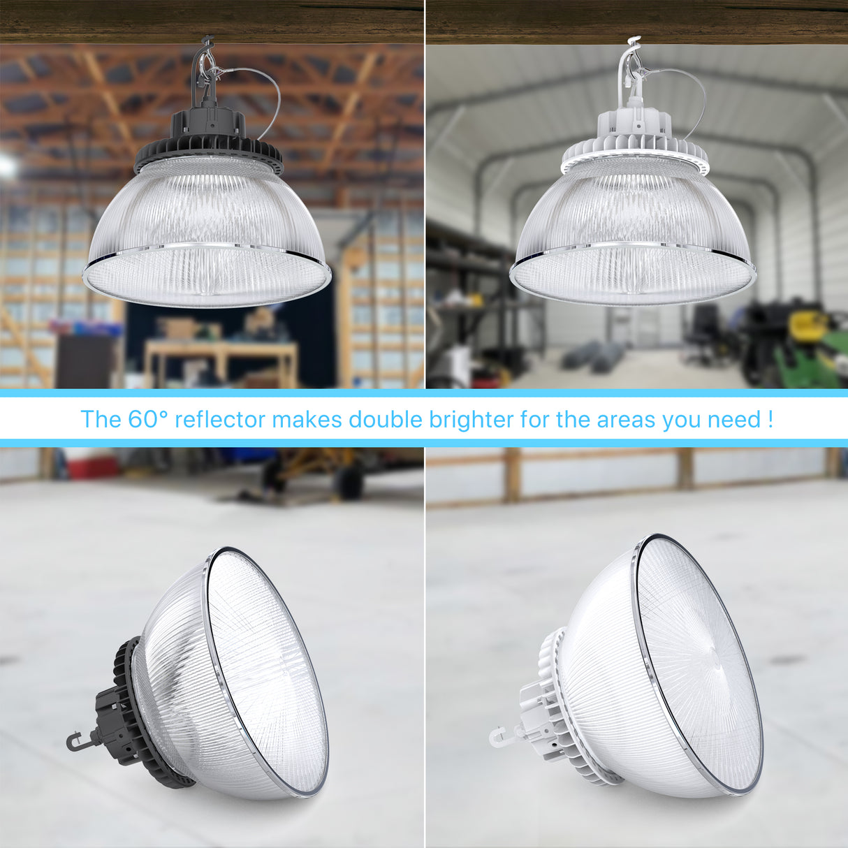 Acrylic Reflector - High Bay Shop Light - HERO Series
