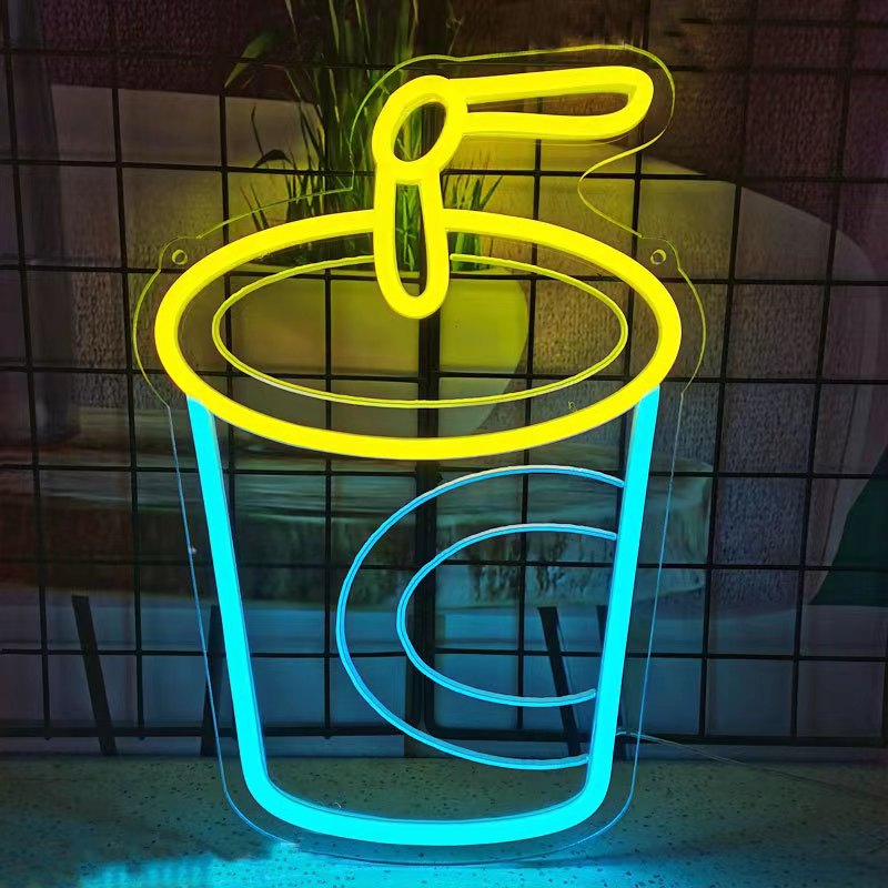 Cup LED Neon Sign Light