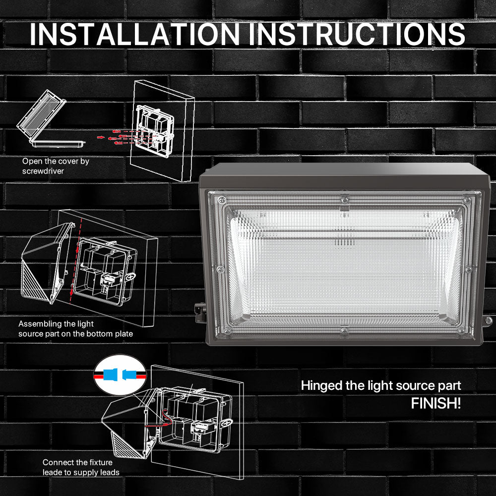 Moon Series Wall Pack Light Installation Guide