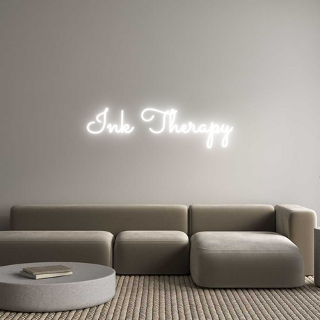 Ink Therapy neon sign, custom neon light