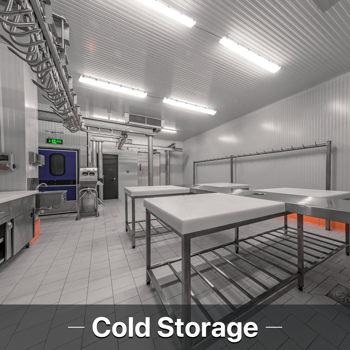 Cold storage illuminated by Hyperlite LED lights