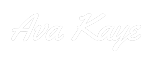 Custom neon sign 'Ava Kaye' in Yellowtail font, centered, for indoor use.