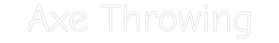 Axe Throwing Neon Sign