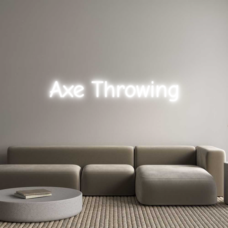Custom Neon Light Axe Throwing