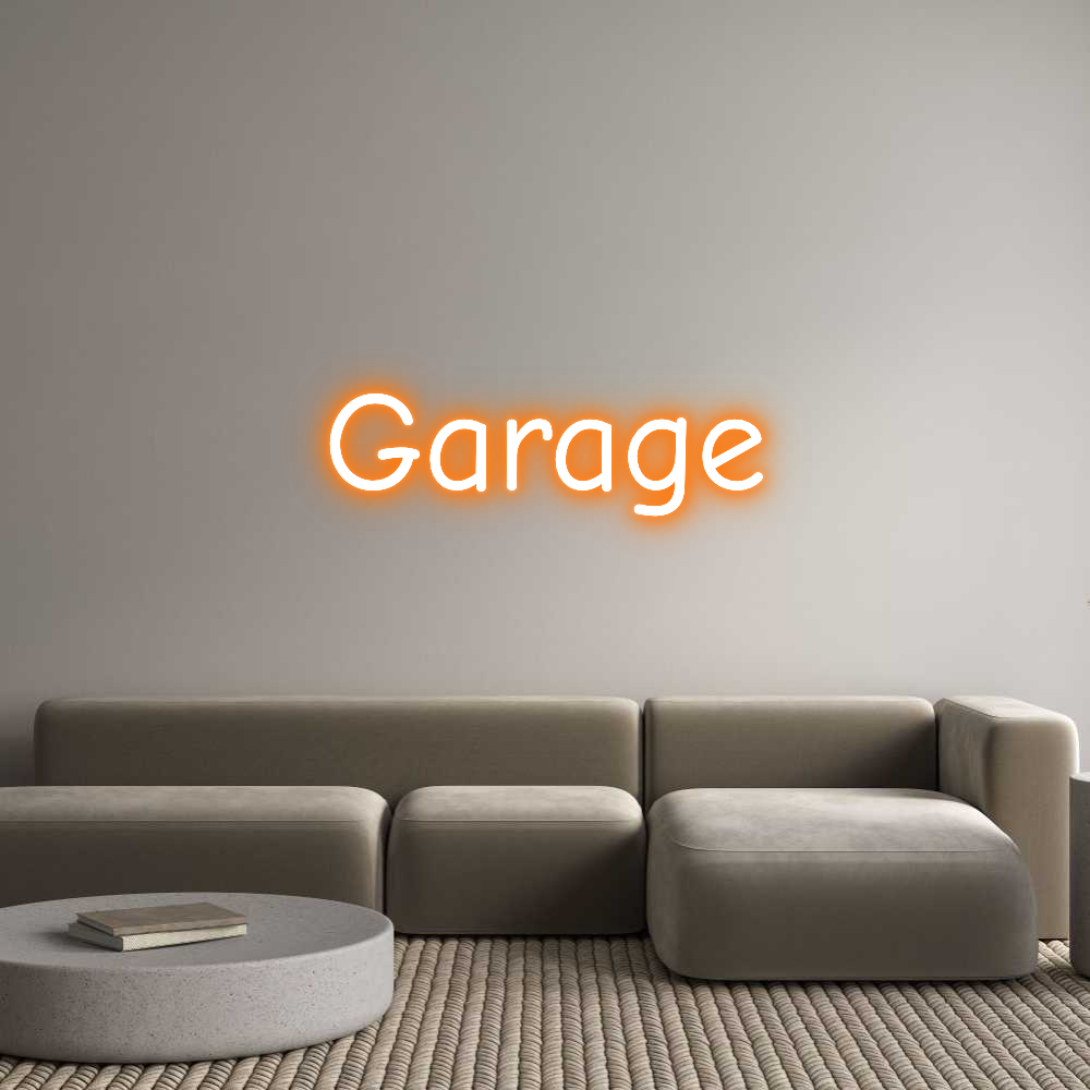 Custom Neon Light Garage