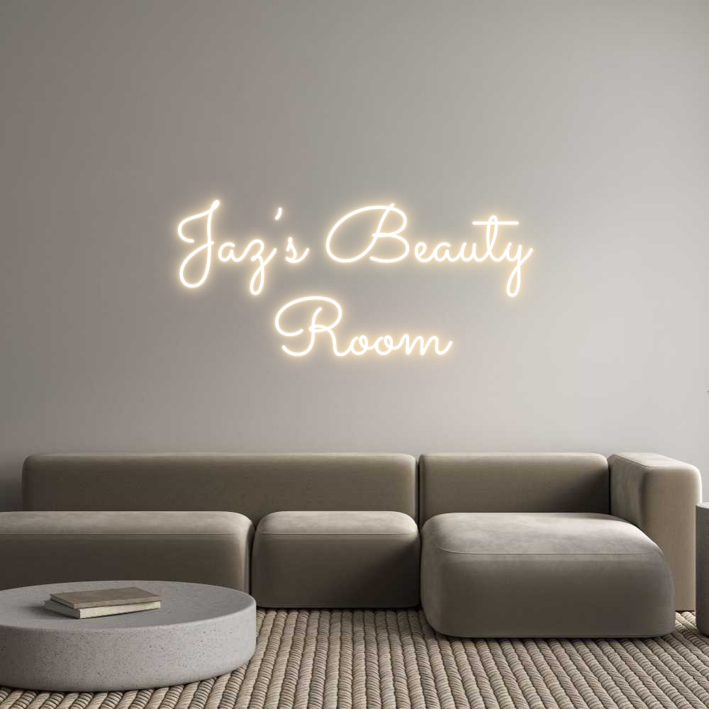 Custom Neon Light Jaz’s Beauty ...