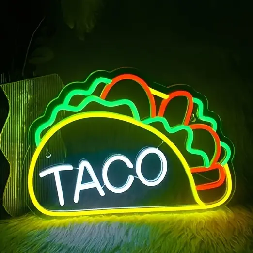 Taco Neon Sign with the word TACO